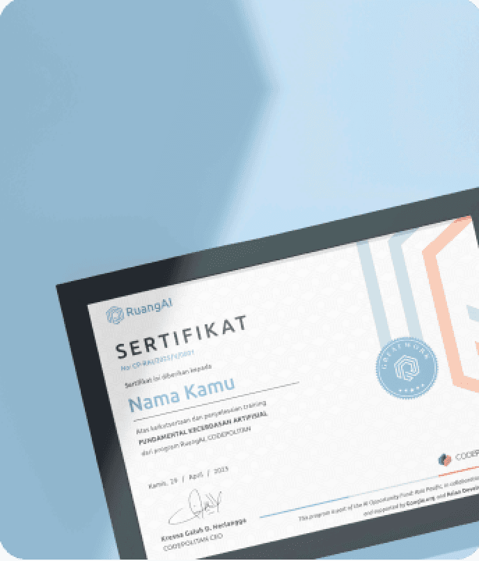 Sertifikat Regional dari CODEPOLITAN